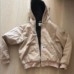 Carhartt Tan Hooded Jacket, M